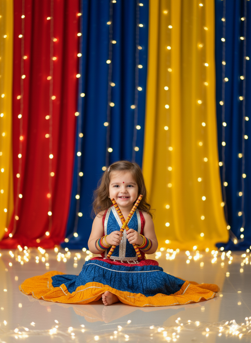 Navratri Lehenga Choli Set – Multicolor