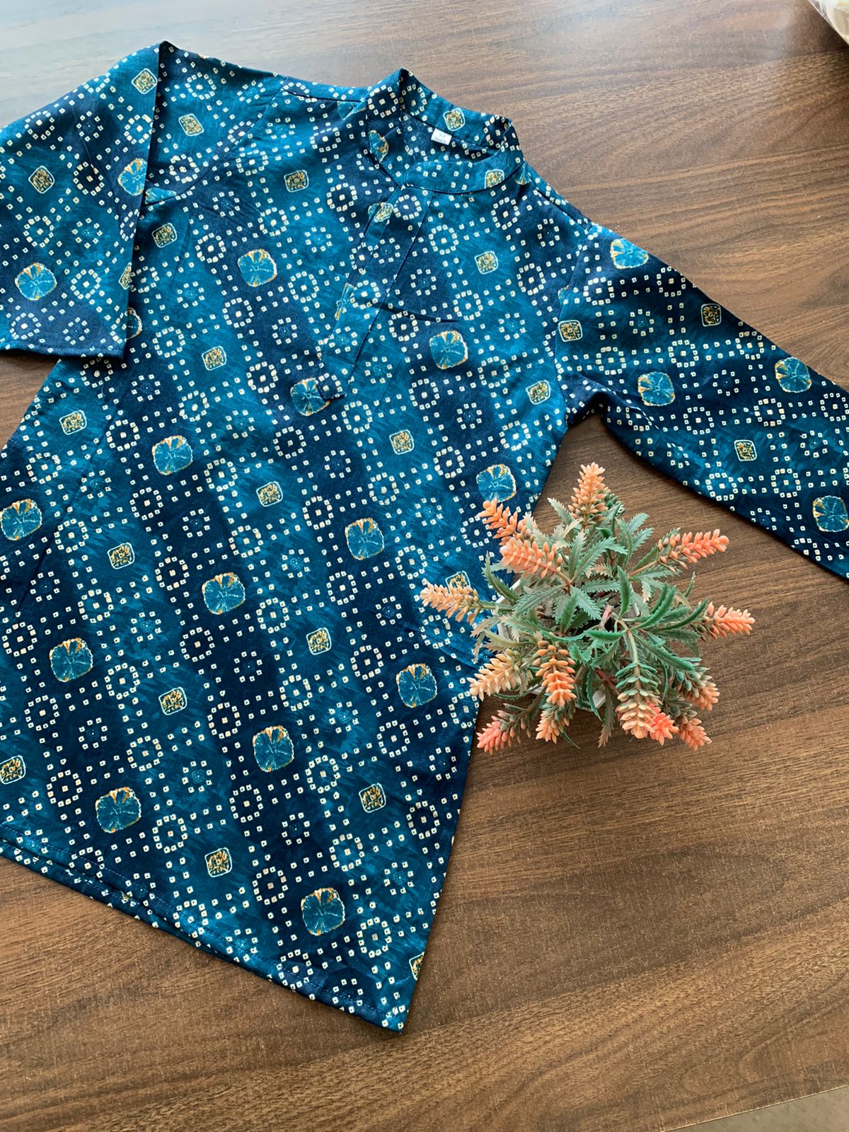 Bandhani Boys Kurta Set - Image 4