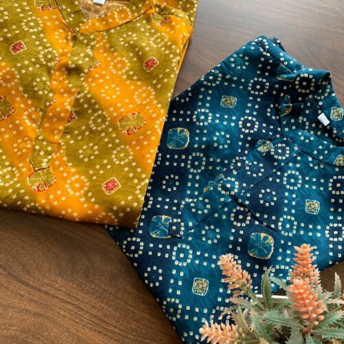 Bandhani Boys Kurta Set