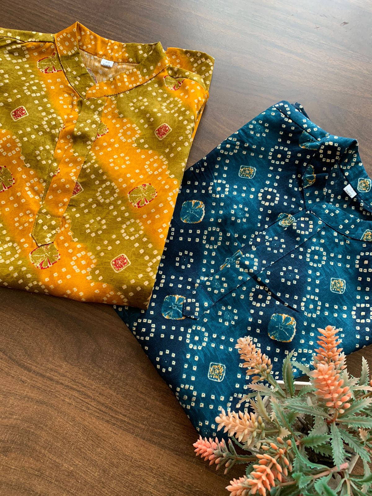 Bandhani Boys Kurta Set